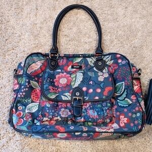 OILILY Tote Bag Floral 17x12 Great Condition